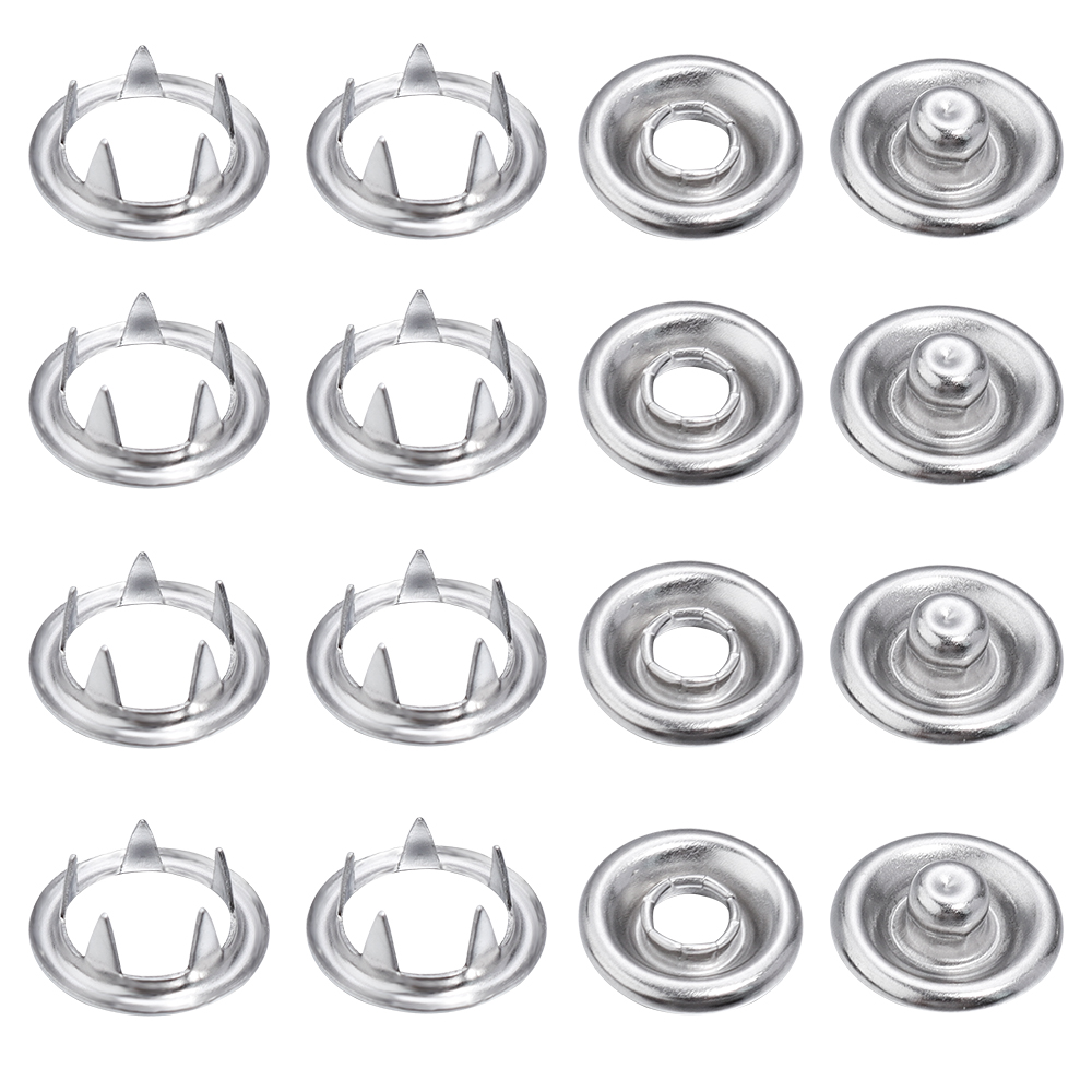 Snap Fastener Setter - SAUVOO 50sets Iron Snap Button 9.5/11mm