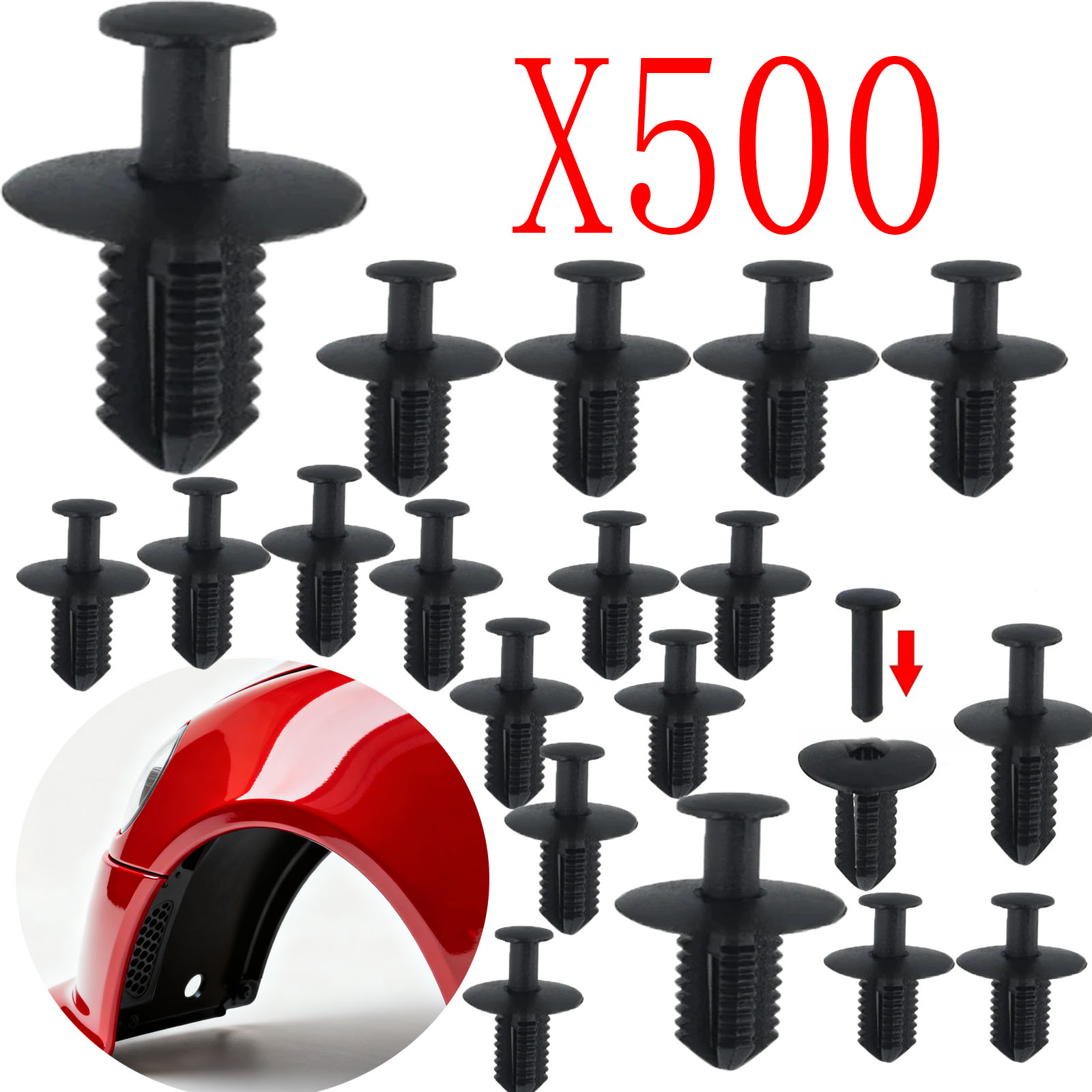 Snap Fastener Setter - 10-500X Auto Plastic Rivets Trim Panel
