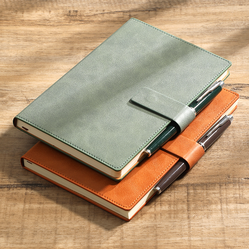 Leatherwork Books - A5 Business Notebook Color-Changing PU Leather