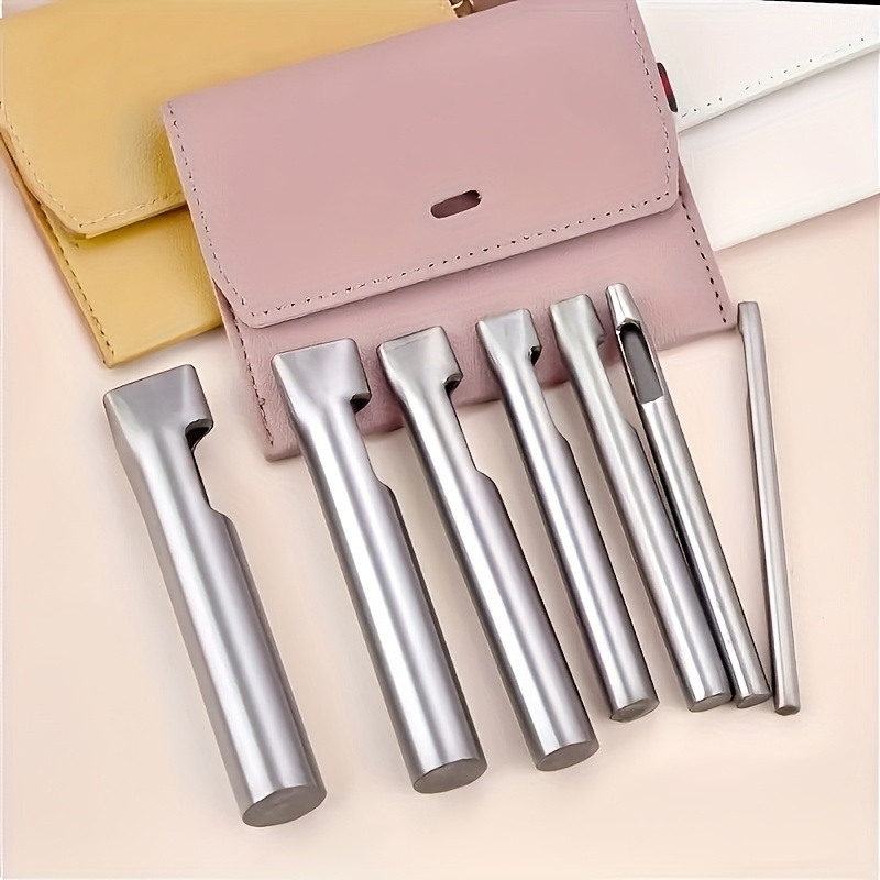 Leather Punch Revolving - 5pcs Leather Oblong Belt Hole Puncher