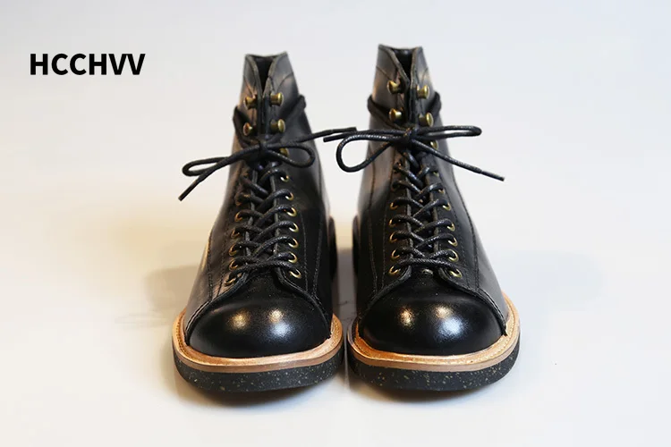 Men's Round Head Locomotive Wo - đánh giá và giá Leather Work Women Shoes