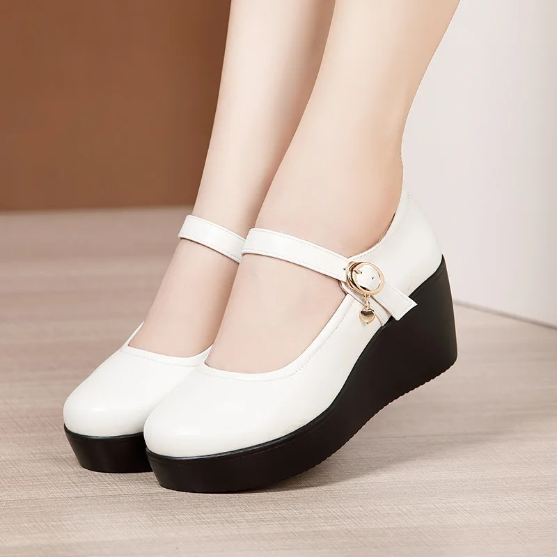 6cm Small Size 32-43 Vintage S - đánh giá và giá Leather Work Women Shoes