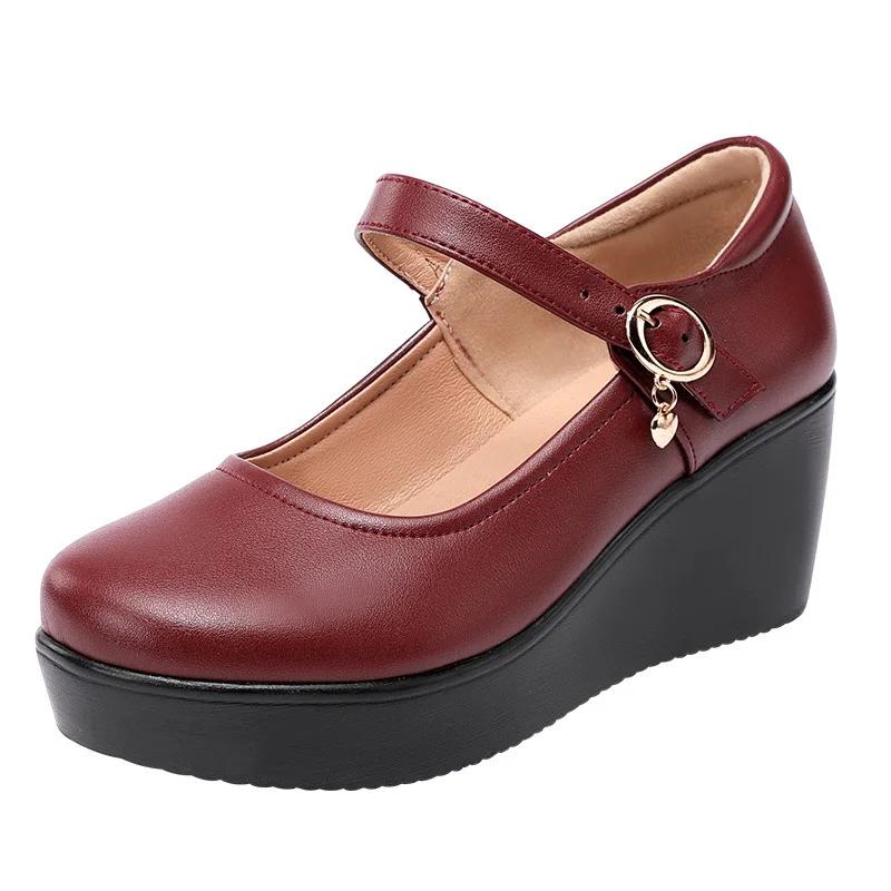 6cm Small Size 32-43 Vintage S - đánh giá và giá Leather Work Women Shoes
