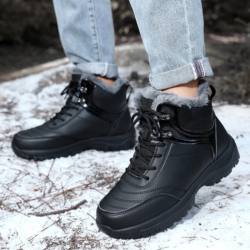 Men's Shoes New Winter Snow Bo - đánh giá và giá Leather Work Women Shoes