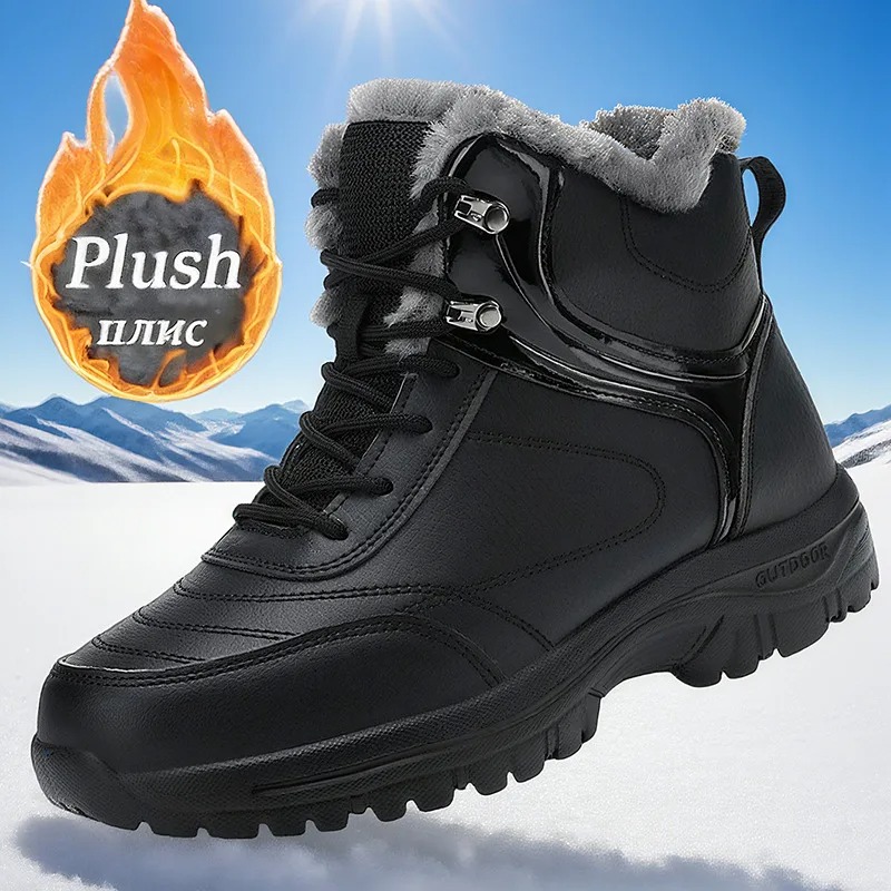 Men's Shoes New Winter Snow Bo - đánh giá và giá Leather Work Women Shoes