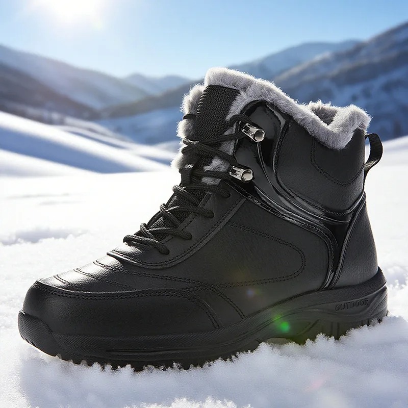 Men's Shoes New Winter Snow Bo - đánh giá và giá Leather Work Women Shoes