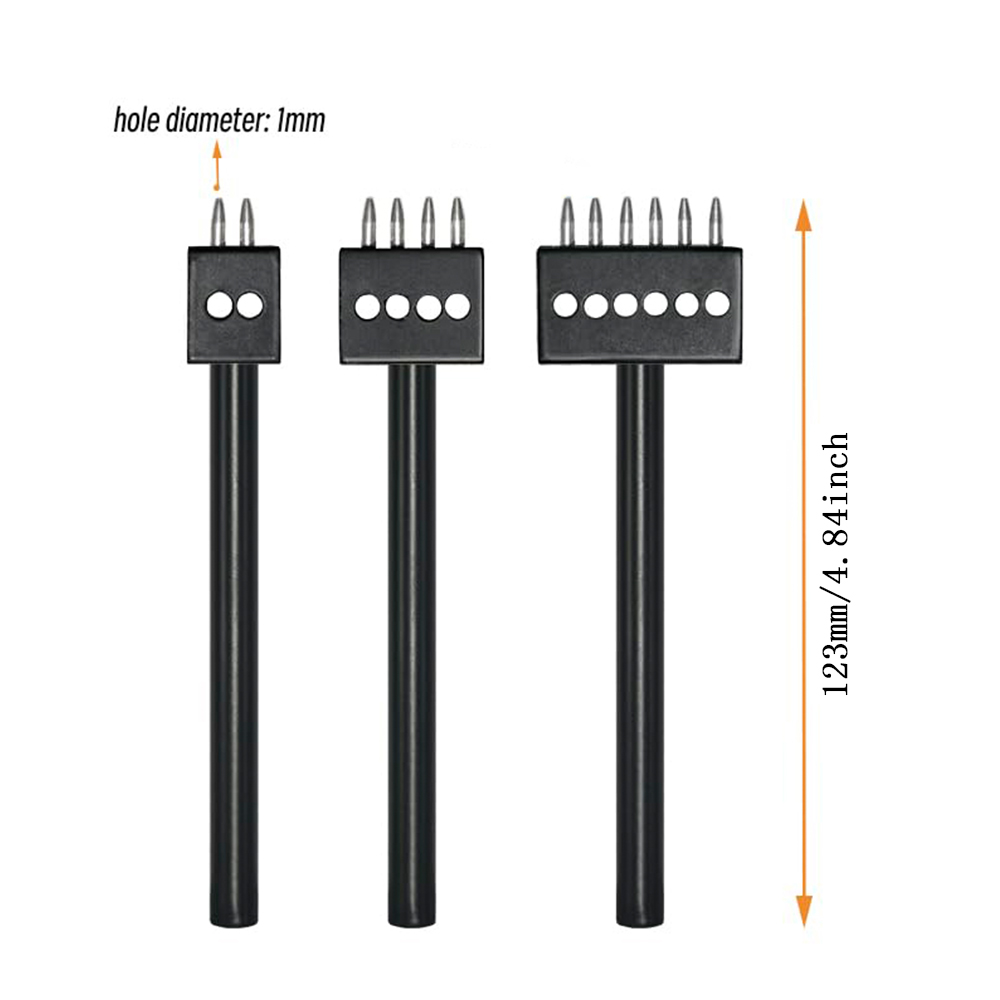 Black Prong Punch Tool Set 3pc - đánh giá và giá Leather Punch Revolving