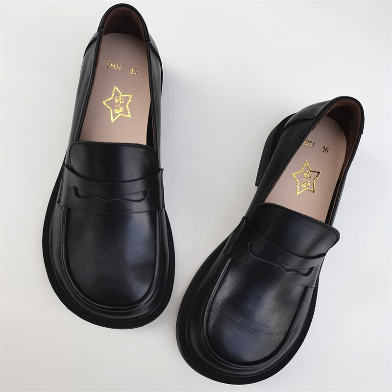 Careaymade-Áo Khoác Trơn Trượt - đánh giá và giá Leather Work Women Shoes