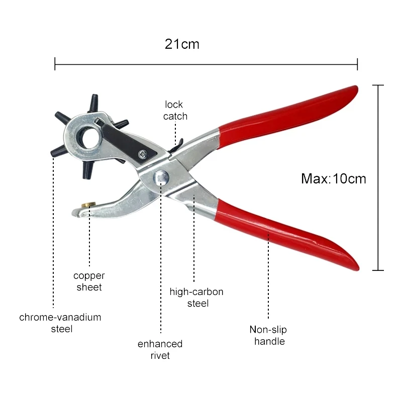 Leather Belt Hole Punch Plier  - đánh giá và giá Leather Punch Revolving