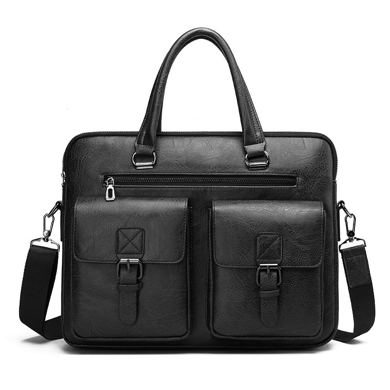 Luxury Brand Man Business Brie - đánh giá và giá Leather Work Bag
