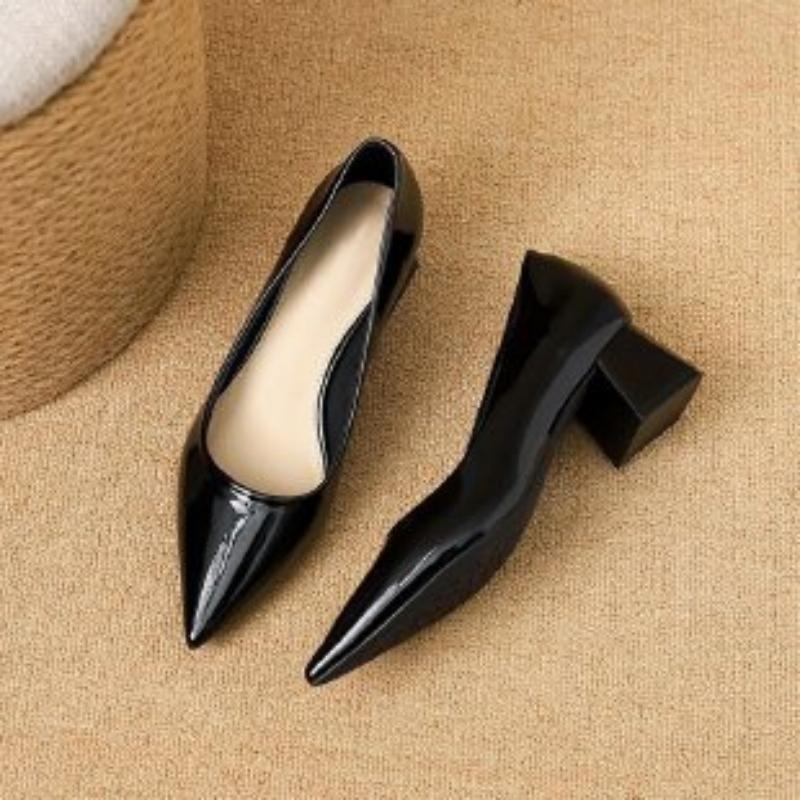 2026 Spring Autumn New Patent  - đánh giá và giá Leather Work Women Shoes