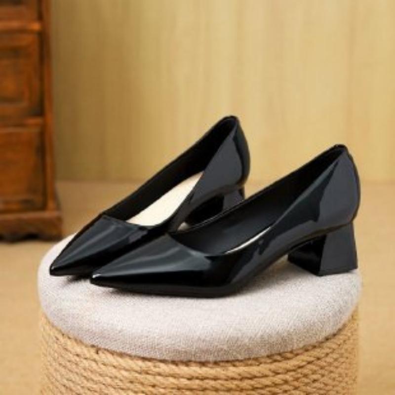 2026 Spring Autumn New Patent  - đánh giá và giá Leather Work Women Shoes