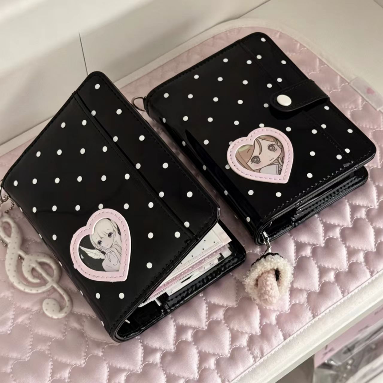 Korean Style Polka Dot Heart M - đánh giá và giá Leatherwork Books