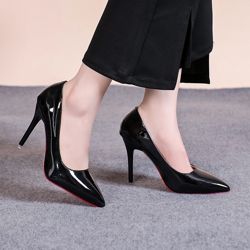 Sexy Pointed Toe Patent Leathe - đánh giá và giá Leather Work Women Shoes