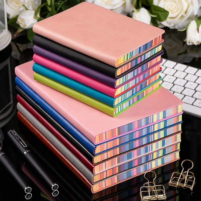 1pc Soft Leather Cover Rainbow - đánh giá và giá Leather Work Diary Covers