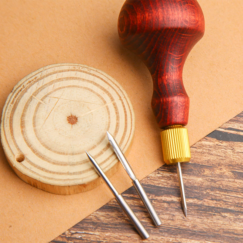 1Set DIY Leather Punch Awl Woo - đánh giá và giá Leather Punch Revolving