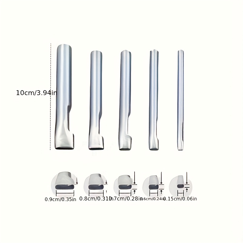 5pcs Leather Oblong Belt Hole  - đánh giá và giá Leather Punch Revolving