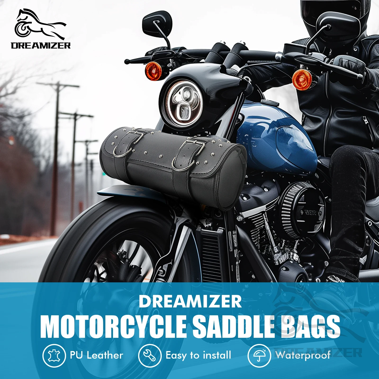 Motorcycle Front Fork Tool Tai - đánh giá và giá Leather Work Bag