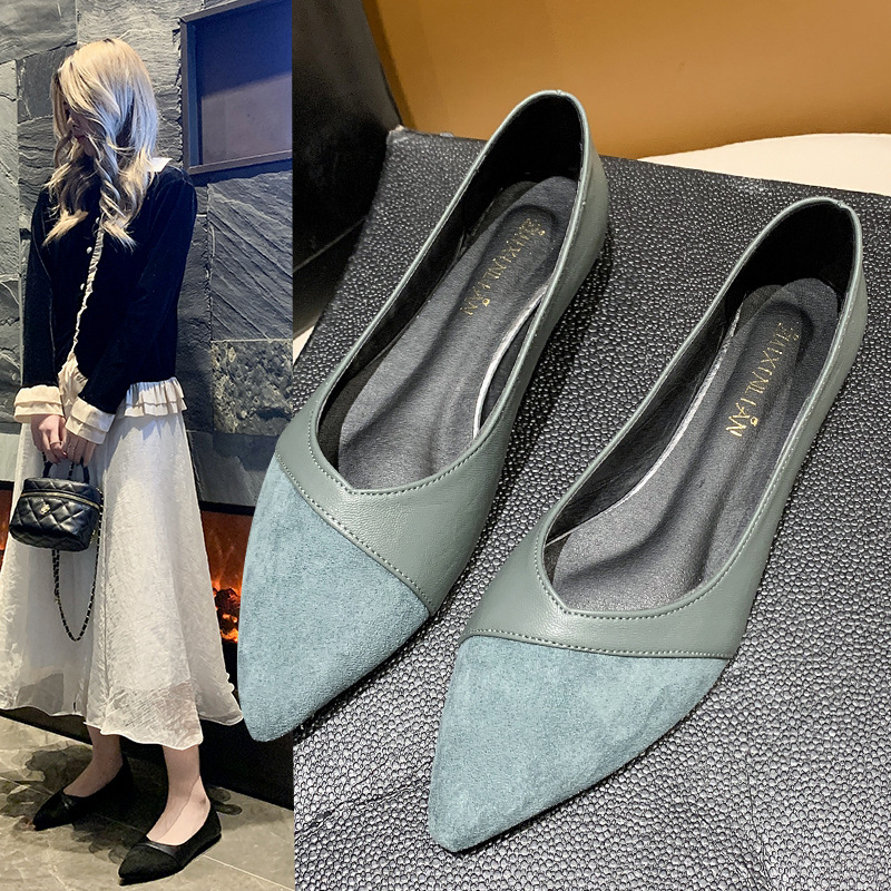 Flat black leather shoes for w - đánh giá và giá Leather Work Women Shoes