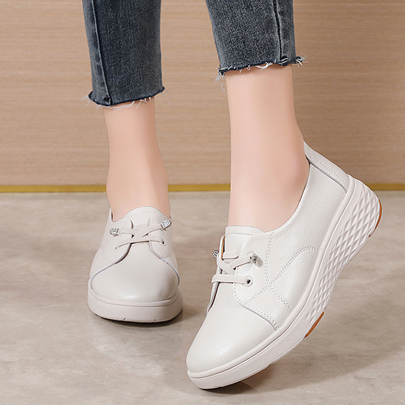 Spring Autumn Women Comfortabl - đánh giá và giá Leather Work Women Shoes