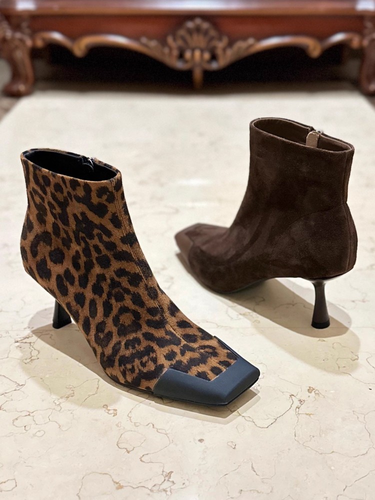 Fashion Women Square Toe Thin  - đánh giá và giá Leather Work Women Shoes