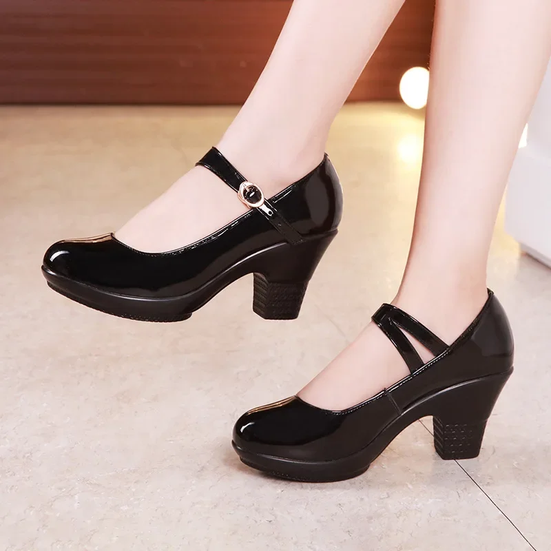 Kích Thước Nhỏ 32-43 Vừa Chặn  - đánh giá và giá Leather Work Women Shoes