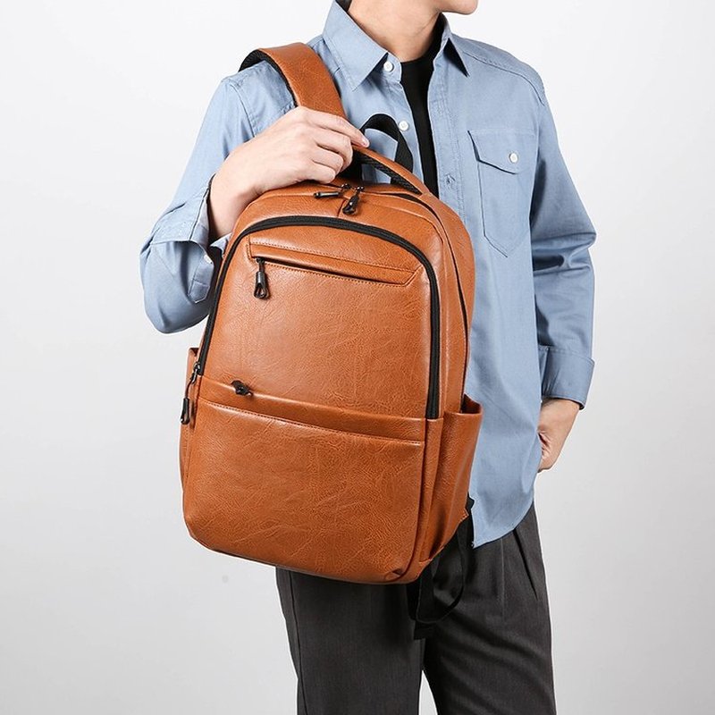 Premium Leather Business Backp - đánh giá và giá Leather Work Bag