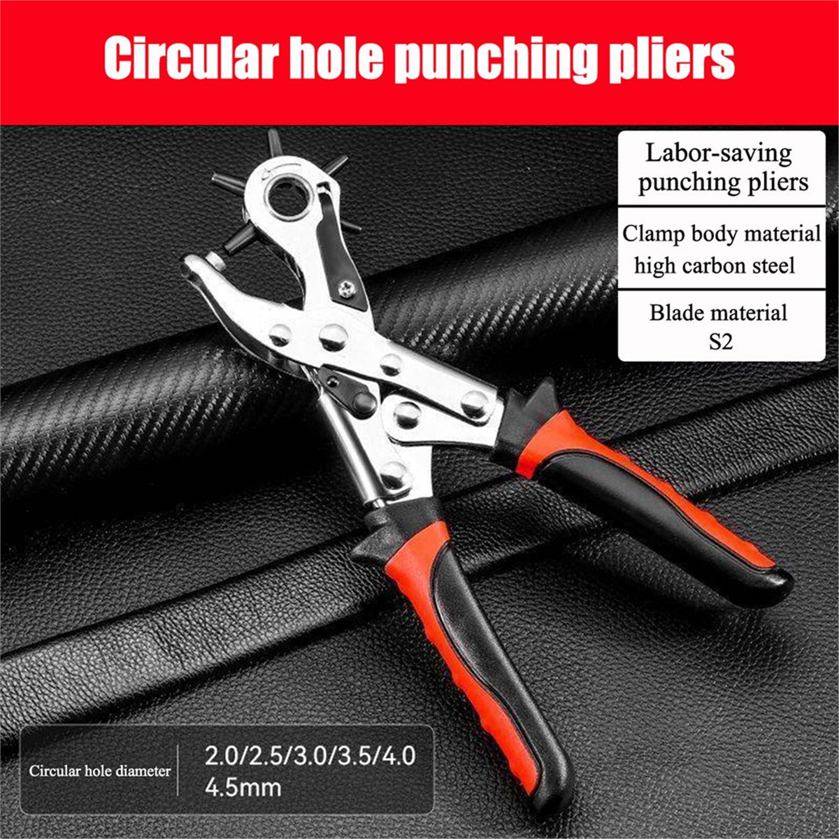 828 Mega Sale 2-4.5mm Leather  - đánh giá và giá Leather Punch Revolving
