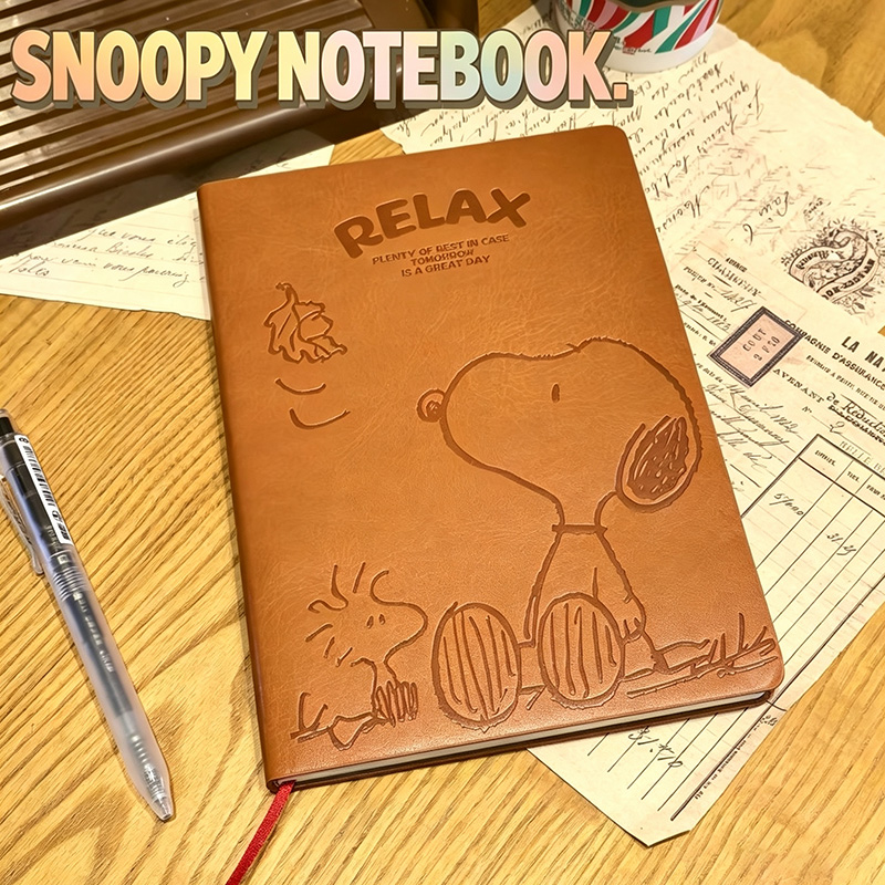 Vintage Snoopy A5 Leather Note - đánh giá và giá Leatherwork Books