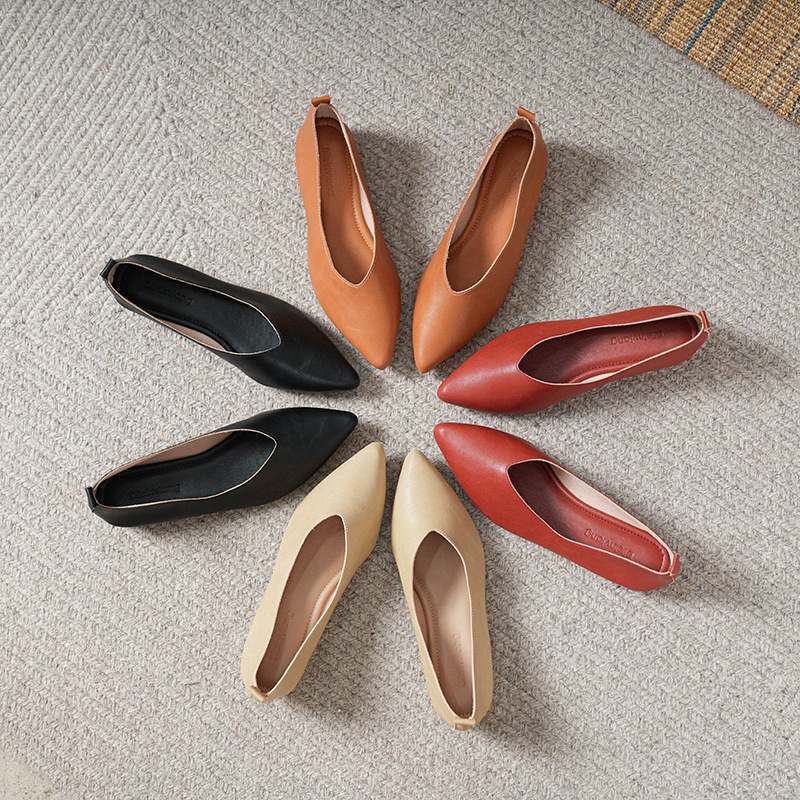 Spring and Autumn Fashion New  - đánh giá và giá Leather Work Women Shoes