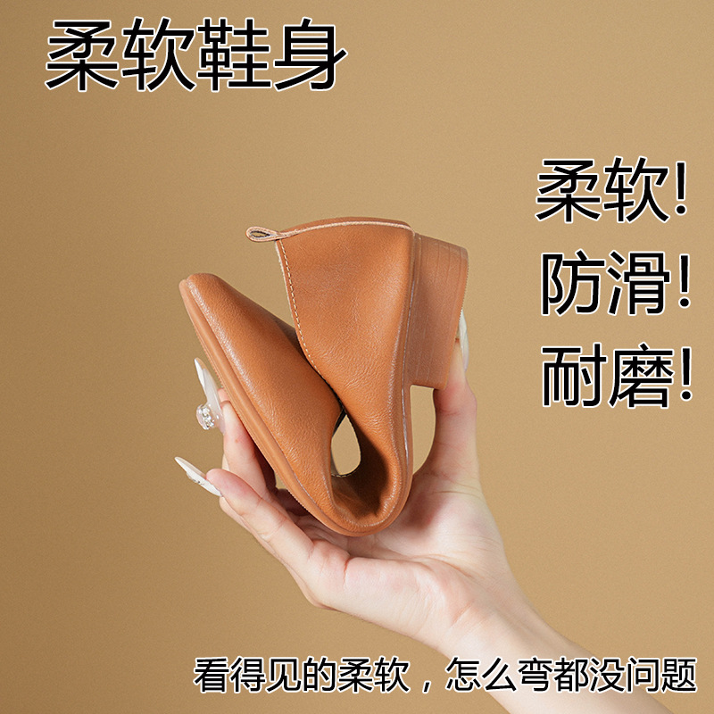 Spring and Autumn Fashion New  - đánh giá và giá Leather Work Women Shoes